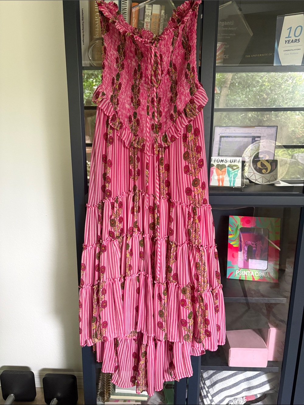 Free People Pink Alejandra Midi Dress